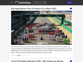 'fastestlaps.com' screenshot