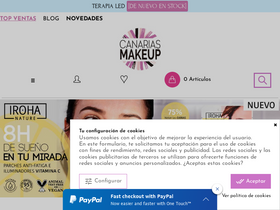 'canariasmakeup.com' screenshot