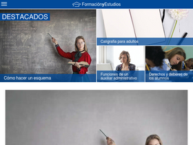 'formacionyestudios.com' screenshot