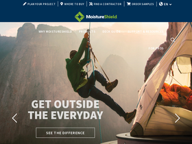 'moistureshield.com' screenshot