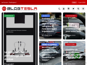 'blogtesla.fr' screenshot
