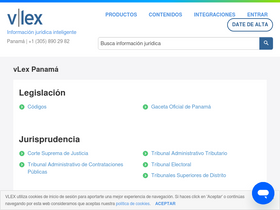 'vlex.com.pa' screenshot