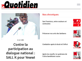 'lequotidien.sn' screenshot