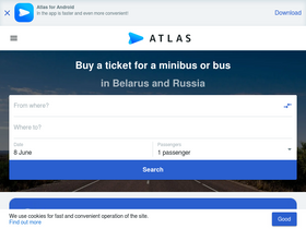 'atlasbus.by' screenshot
