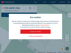 'what3words.com' screenshot
