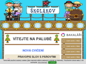'skolakov.eu' screenshot