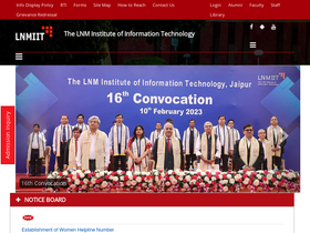 'lnmiit.ac.in' screenshot