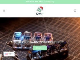 Clickie website screenshot
