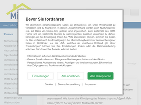 'mietrecht.com' screenshot