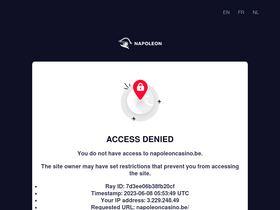 'napoleoncasino.be' screenshot