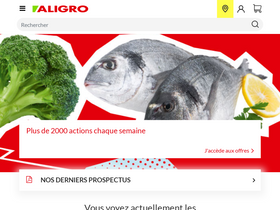 'aligro.ch' screenshot