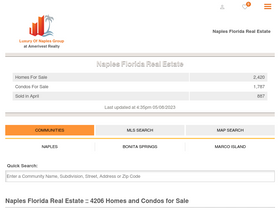 'realtyofnaples.com' screenshot