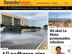 'spaniaavisen.no' screenshot