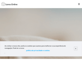 'laresonline.pt' screenshot