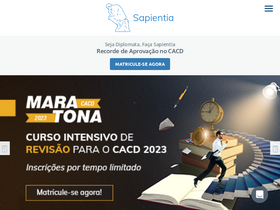 'cursosapientia.com.br' screenshot