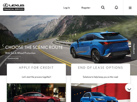 'lexusfinancial.com' screenshot