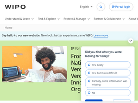 'wipo.int' screenshot