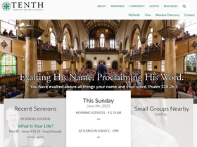 'tenth.org' screenshot