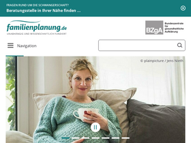 'familienplanung.de' screenshot