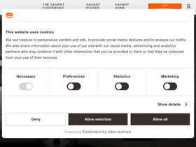 'savant.com' screenshot
