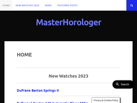 'masterhorologer.com' screenshot