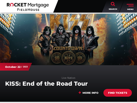 'rocketmortgagefieldhouse.com' screenshot