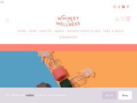 'whimsyandwellness.com' screenshot