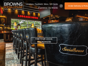 'brownssocialhouse.com' screenshot