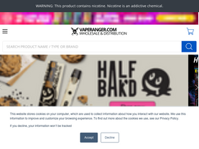 'vaperanger.com' screenshot