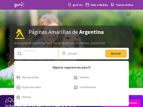 'paginasamarillas.com.ar' screenshot