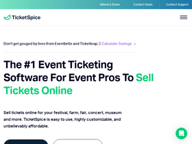 'timetothinkllc.ticketspice.com' screenshot