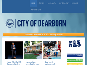 'cityofdearborn.org' screenshot