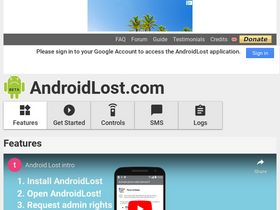 'androidlost.com' screenshot