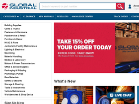 'globalindustrial.ca' screenshot