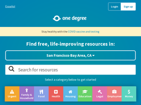 '1degree.org' screenshot