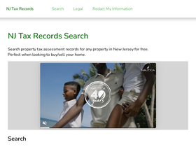'njtaxrecords.net' screenshot