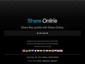 'share-online.is' screenshot