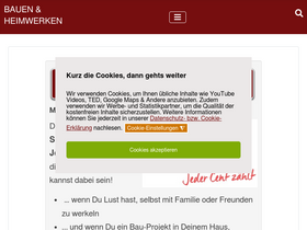 'bauen-und-heimwerken.de' screenshot