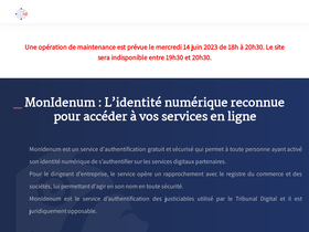 'monidenum.fr' screenshot