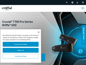 'crucial.com' screenshot