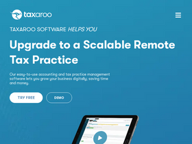 'taxaroo.com' screenshot