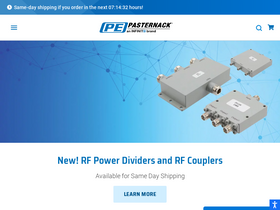 'pasternack.com' screenshot