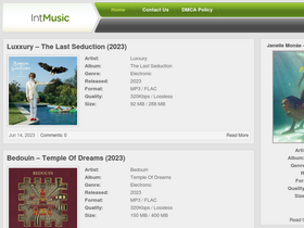 'intmusic.net' screenshot