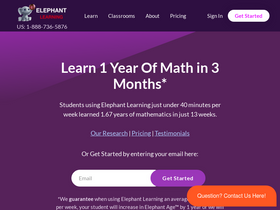 'elephantlearning.com' screenshot