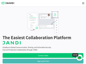 'jandi.com' screenshot