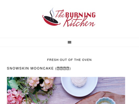 'theburningkitchen.com' screenshot