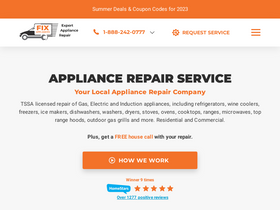 'fixappliances.ca' screenshot
