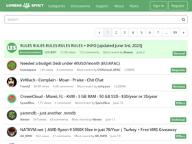 'lowendspirit.com' screenshot