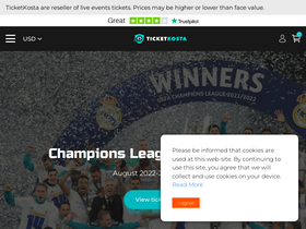 'ticketkosta.com' screenshot