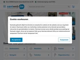 'saniweb.be' screenshot